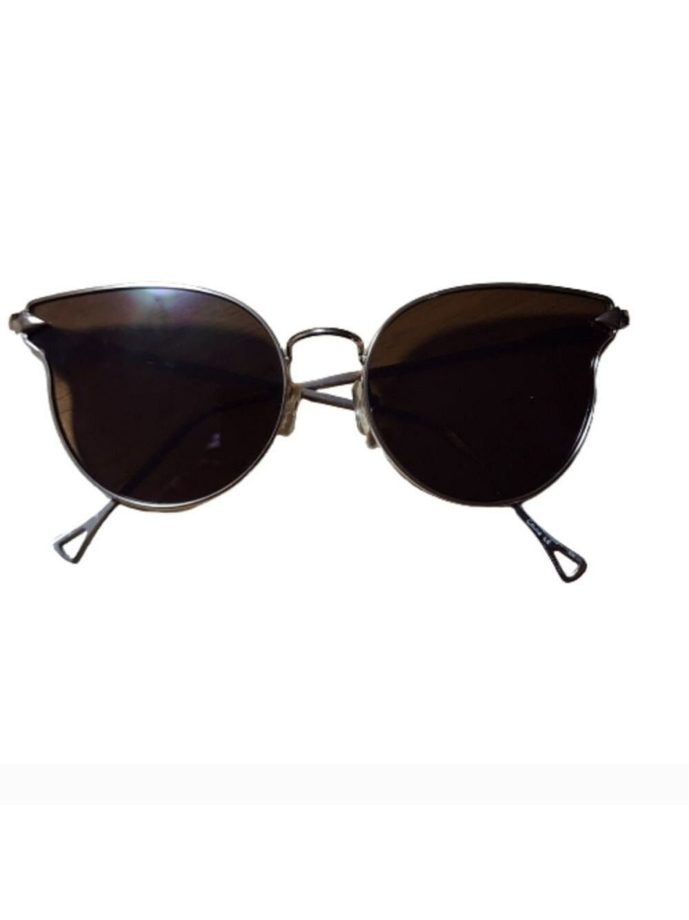 Sunglasses cat eyes uv400 protection color black and gold